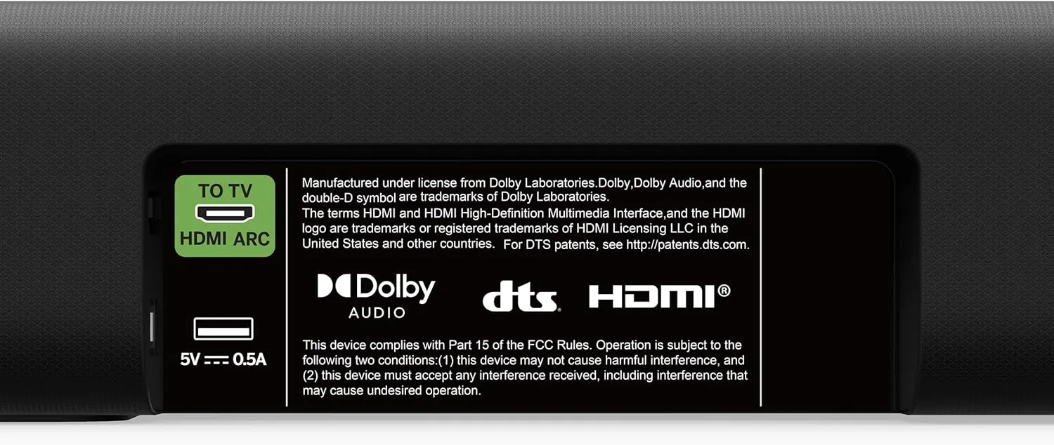 VIZIO V-Series 2.0 Compact Sound Bar with Dolby Audio, DTS:X, Bluetooth V20x-J8