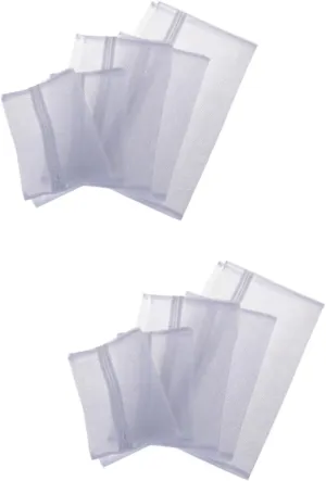 VOSAREA 2sets Laundry Bag Set Heavy Duty Mesh Bag for Washing Underwear Bras Activewear Baby Clothes Travel Sorting Organizer 5pcs*2 Random