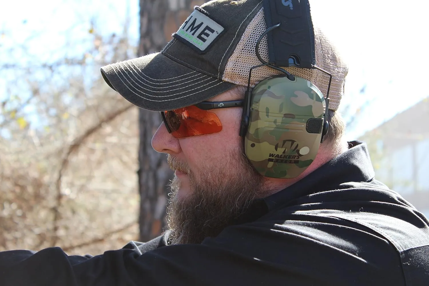 Walker's Razor Slim Ultra Low Profile Compact Design Adjustable Range Shooting Hunting Hearing Protection Electronic Earmuffs