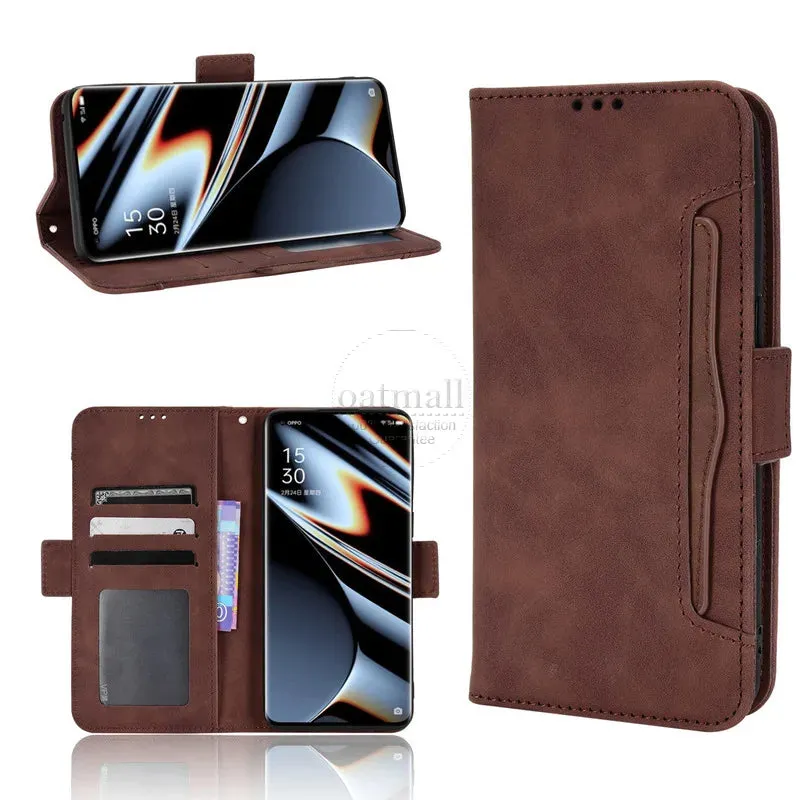 Wallet Cases For OPPO Find X5 Pro Case Magnetic Closure Book Flip Cover For OPPO Find X5 Leather Card Holder Phone Bags