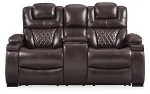 Warnerton Power Reclining Loveseat with Console