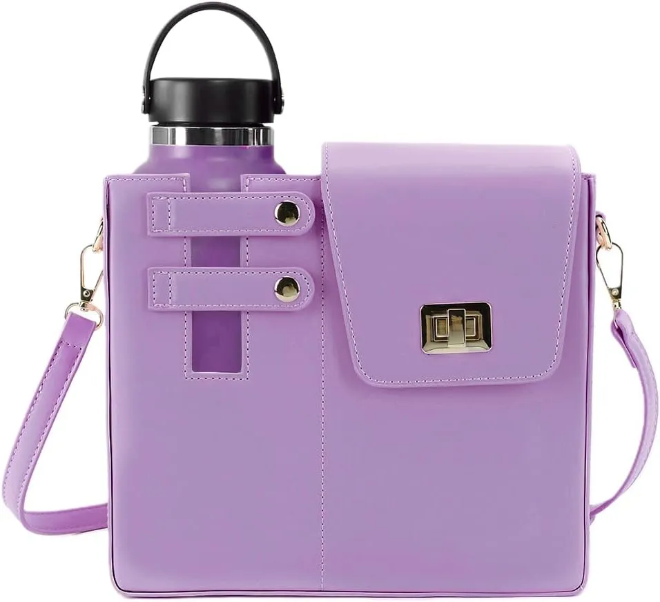 Water Cup Storage Bag Crossbody Bags for Women Cup Holder Tumbler Purse Outdoor Portable Compatible with Most Water Bottles