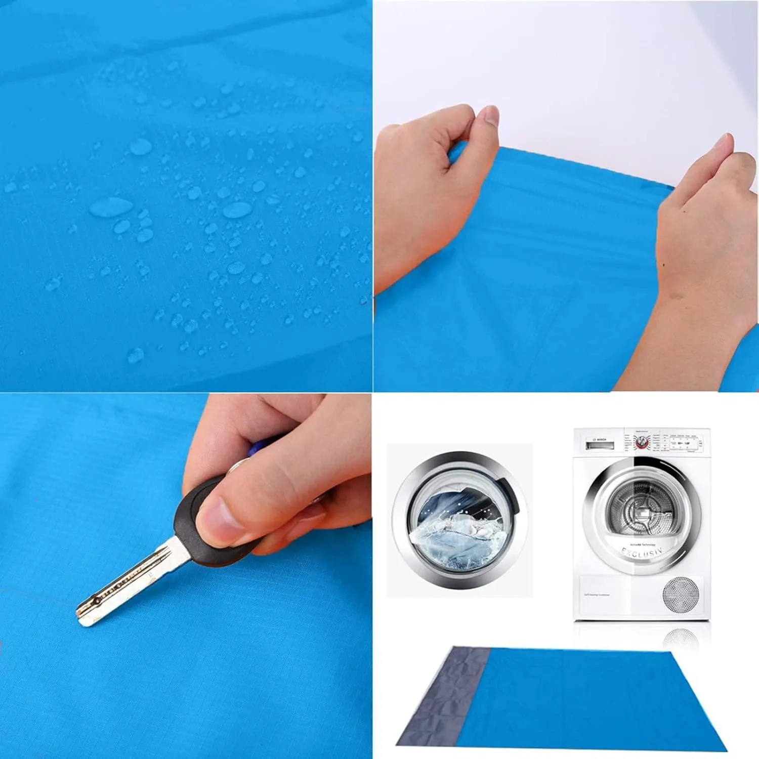 Waterproof Beach Blanket, 80"×50" Sandproof Quick Drying Extra Large Beach Mat with Storage Bag,Lightweight Picnic Mat,Durable Beach Blanket for Travel Camping Outdoor Hiking