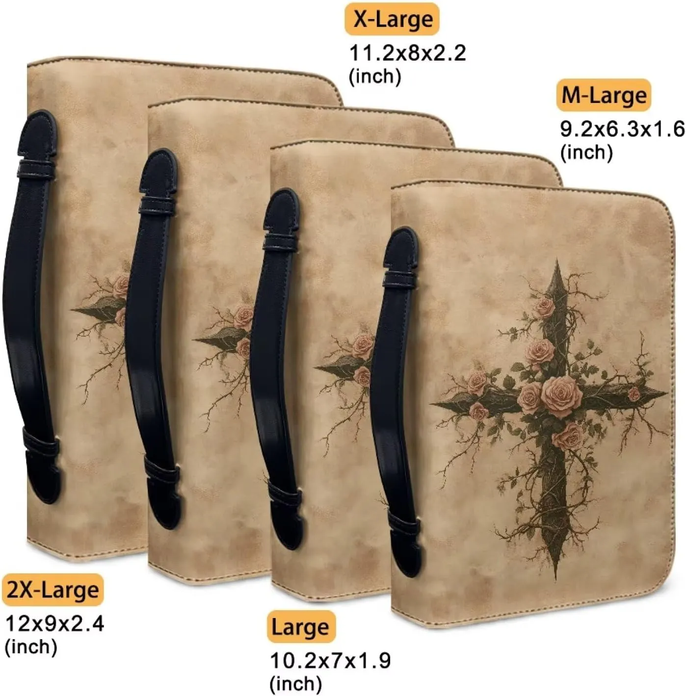 Waterproof Bible Carrying Bag Bible Case and Organizer Church Protector for Women Men