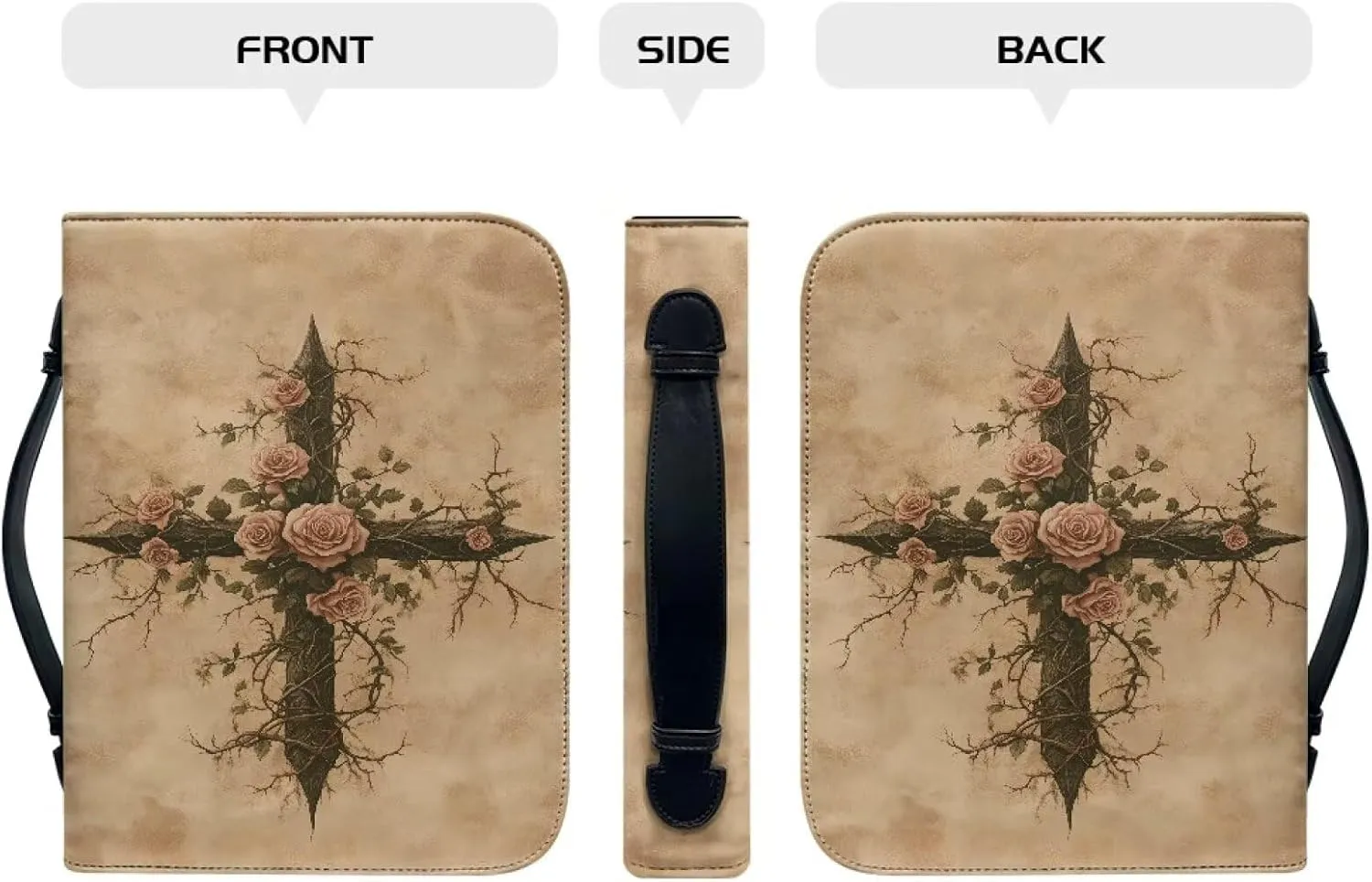 Waterproof Bible Carrying Bag Bible Case and Organizer Church Protector for Women Men