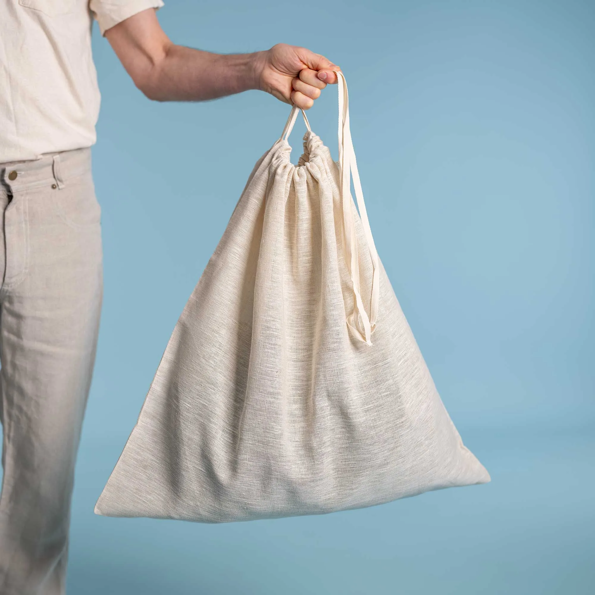 WATERSTONE 100% Organic Hemp Mesh Laundry Garment Protection Bag (Plastic-Free)