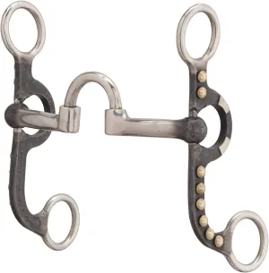 Weaver Leather 4-5/8" Pony Bit, Correction Mouth, Buffed Black