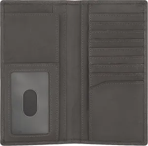 Western Rodeo Pocket Wallet For Men Genuine Leather Checkbook Cover Purse Credit Card Case for Men (Coffee)
