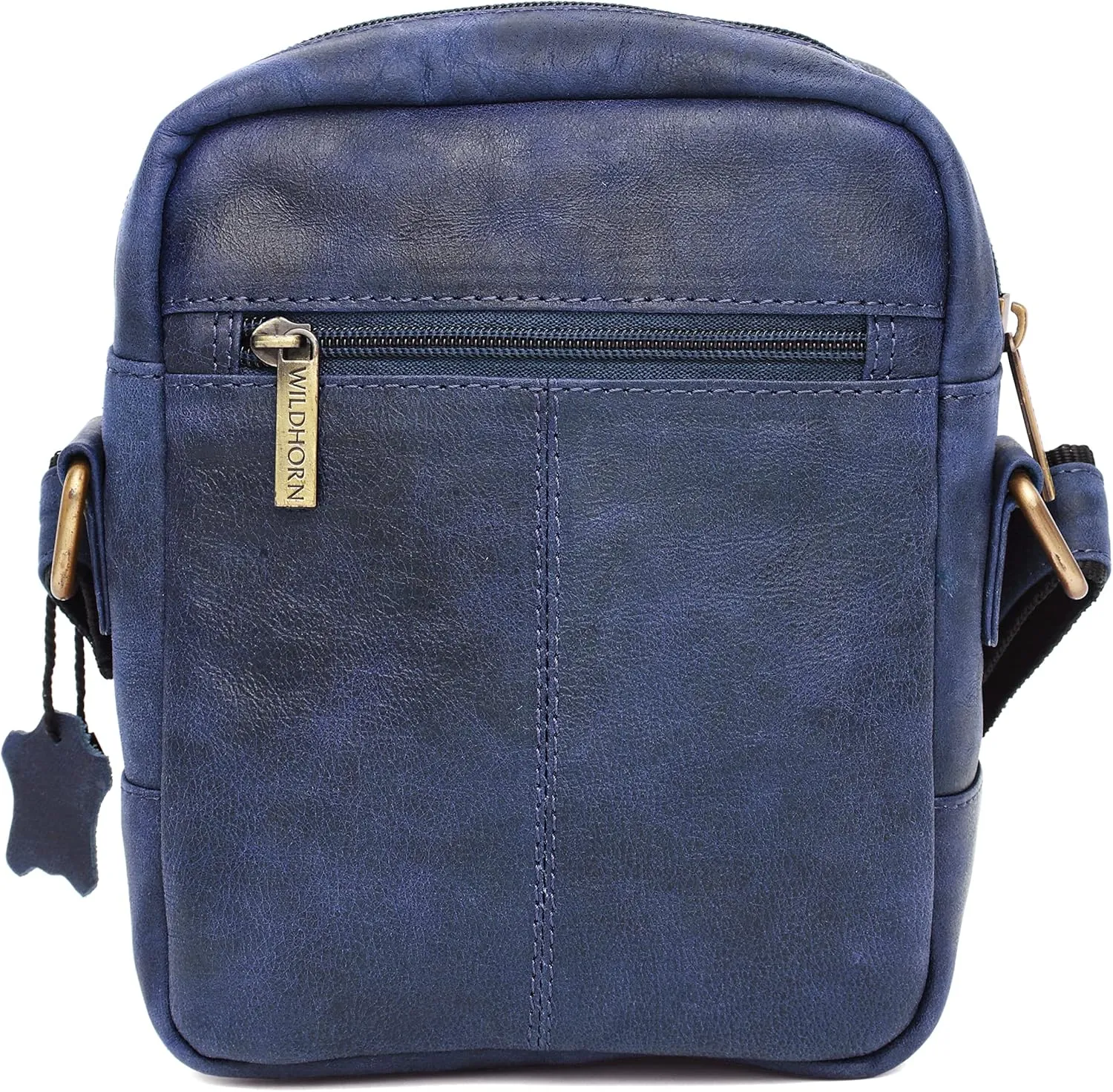 WILDHORN® Original Leather 9 inch Sling Bag for Men I Multipurpose Crossbody Bag I DIMENSION: L- 8 inch H- 9 inch W- 3 inch