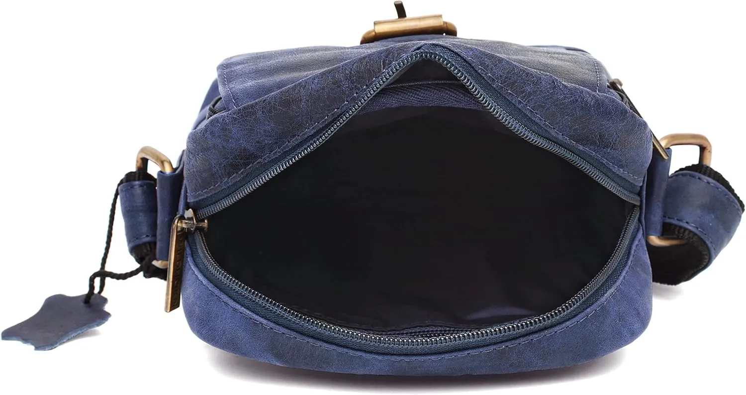 WILDHORN® Original Leather 9 inch Sling Bag for Men I Multipurpose Crossbody Bag I DIMENSION: L- 8 inch H- 9 inch W- 3 inch