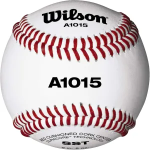 WILSON Pro Series Baseballs, A1015, SST, NFHS (One Dozen) , White
