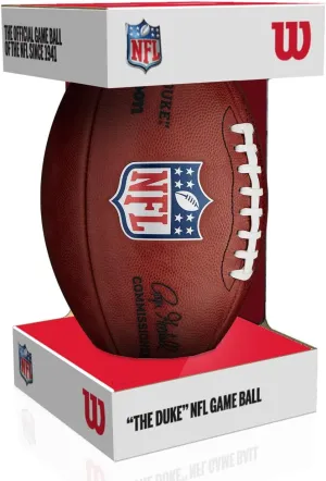 Wilson “The Duke” NFL Official Authentic Leather Game Ball Football