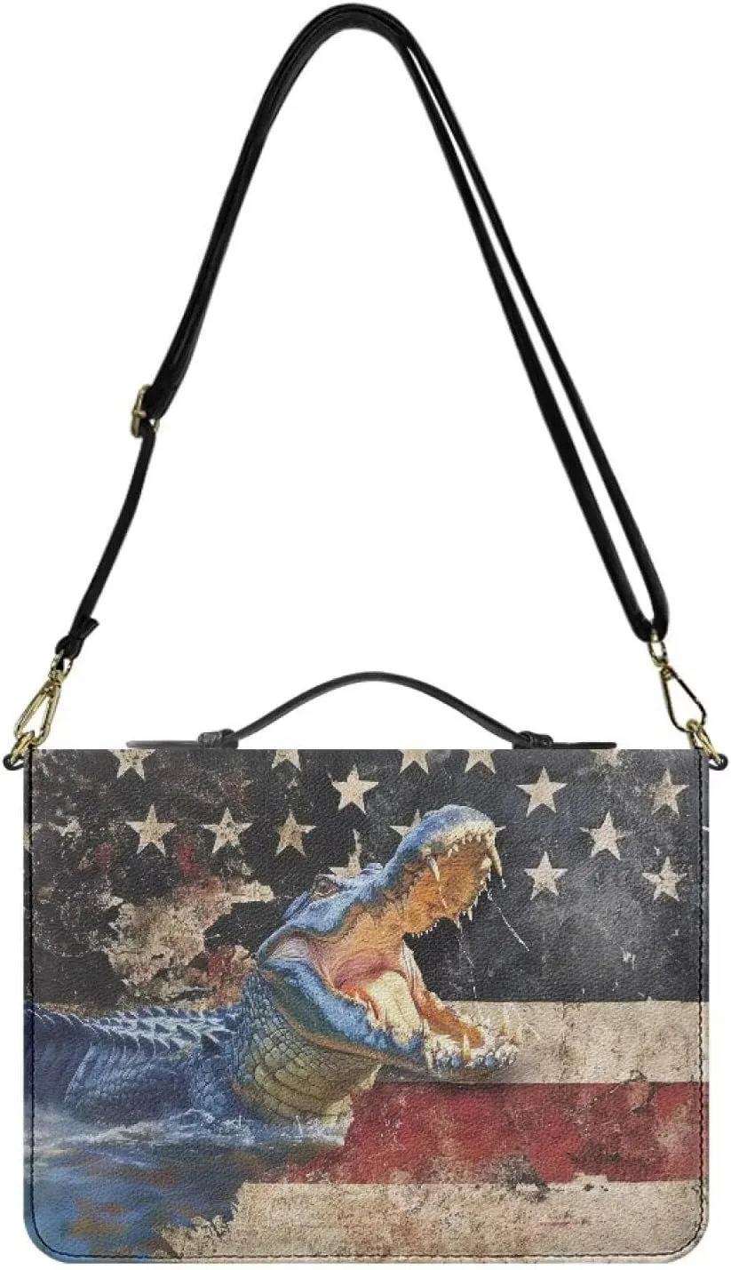 Wnbcioht Large Bible Bag Bible Cover Case for Women and Men with Strap