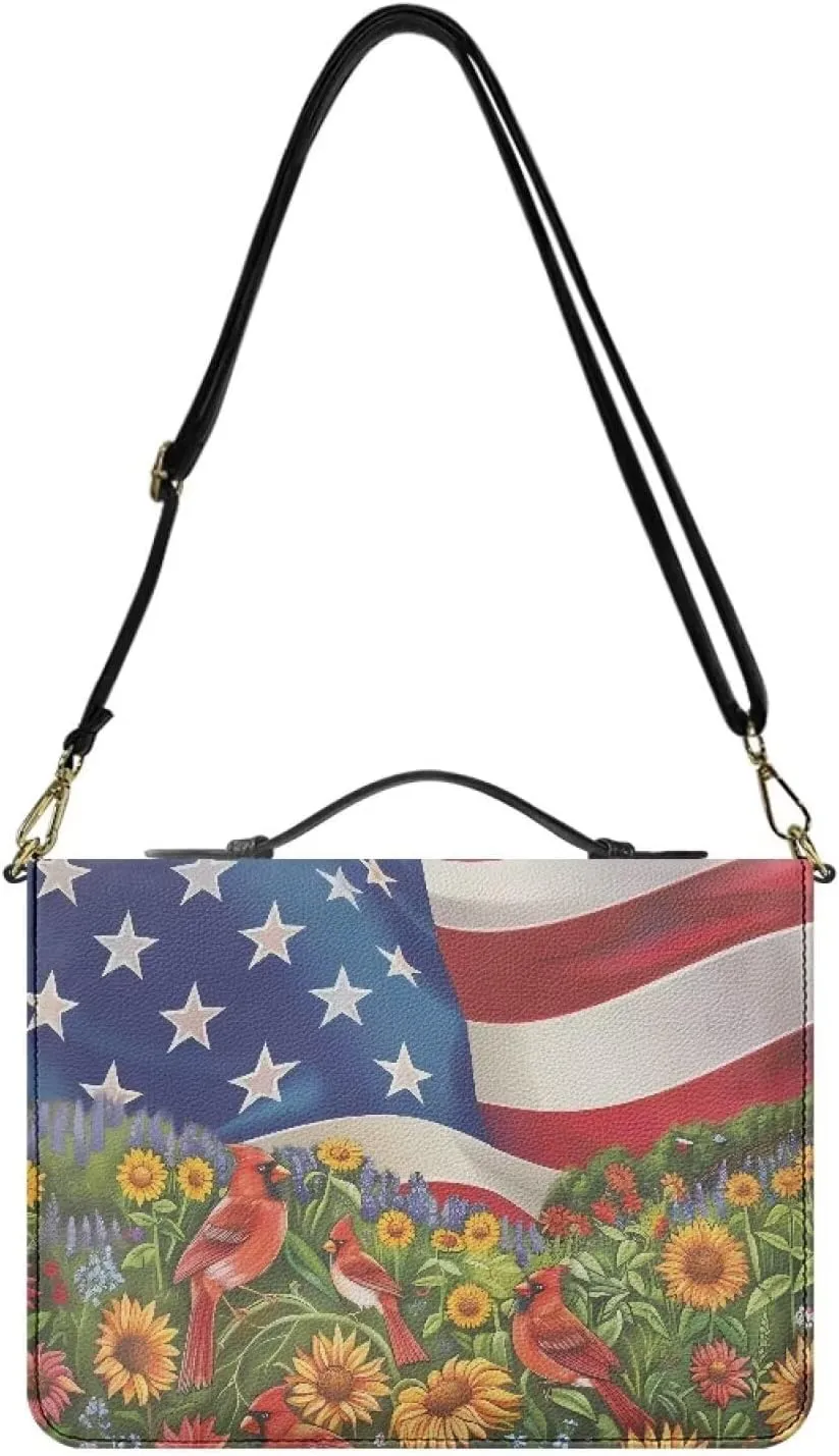 Wnbcioht Large Bible Bag Bible Cover Case for Women and Men with Strap
