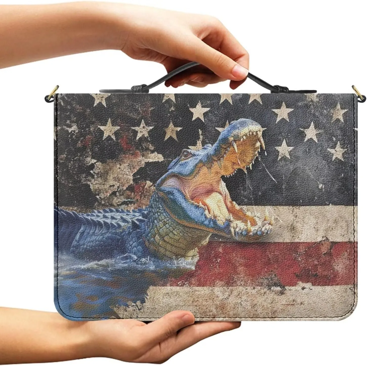 Wnbcioht Large Bible Bag Bible Cover Case for Women and Men with Strap