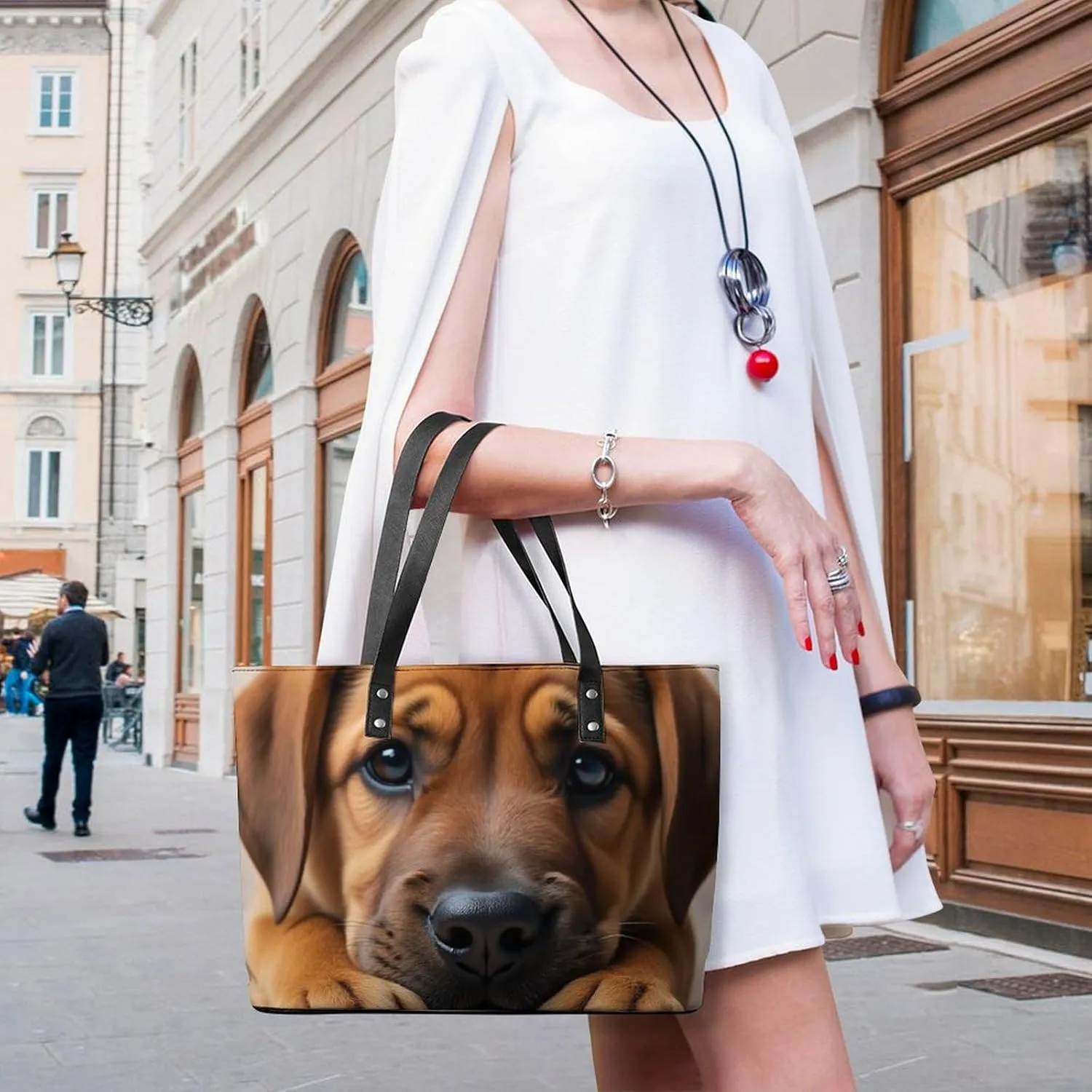 Women Tote Bag PU Leather Travel Shoulder Bags Casual Handbags