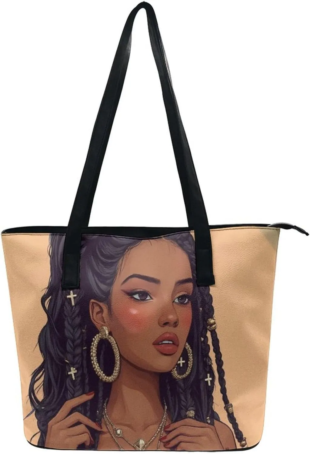 Women Tote Bag PU Leather Travel Shoulder Bags Casual Handbags