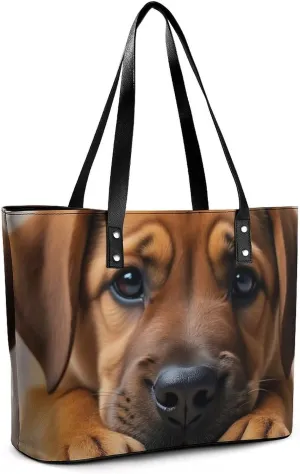 Women Tote Bag PU Leather Travel Shoulder Bags Casual Handbags