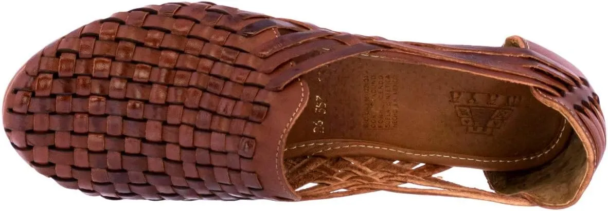 Women's 108 Cognac Authentic Mexican Sandals Huaraches Real Leather