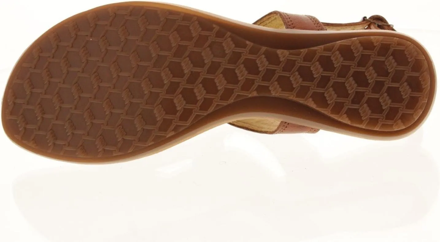 Womens 549 Cognac Authentic Mexican Huarache Sandals Leather T-Strap