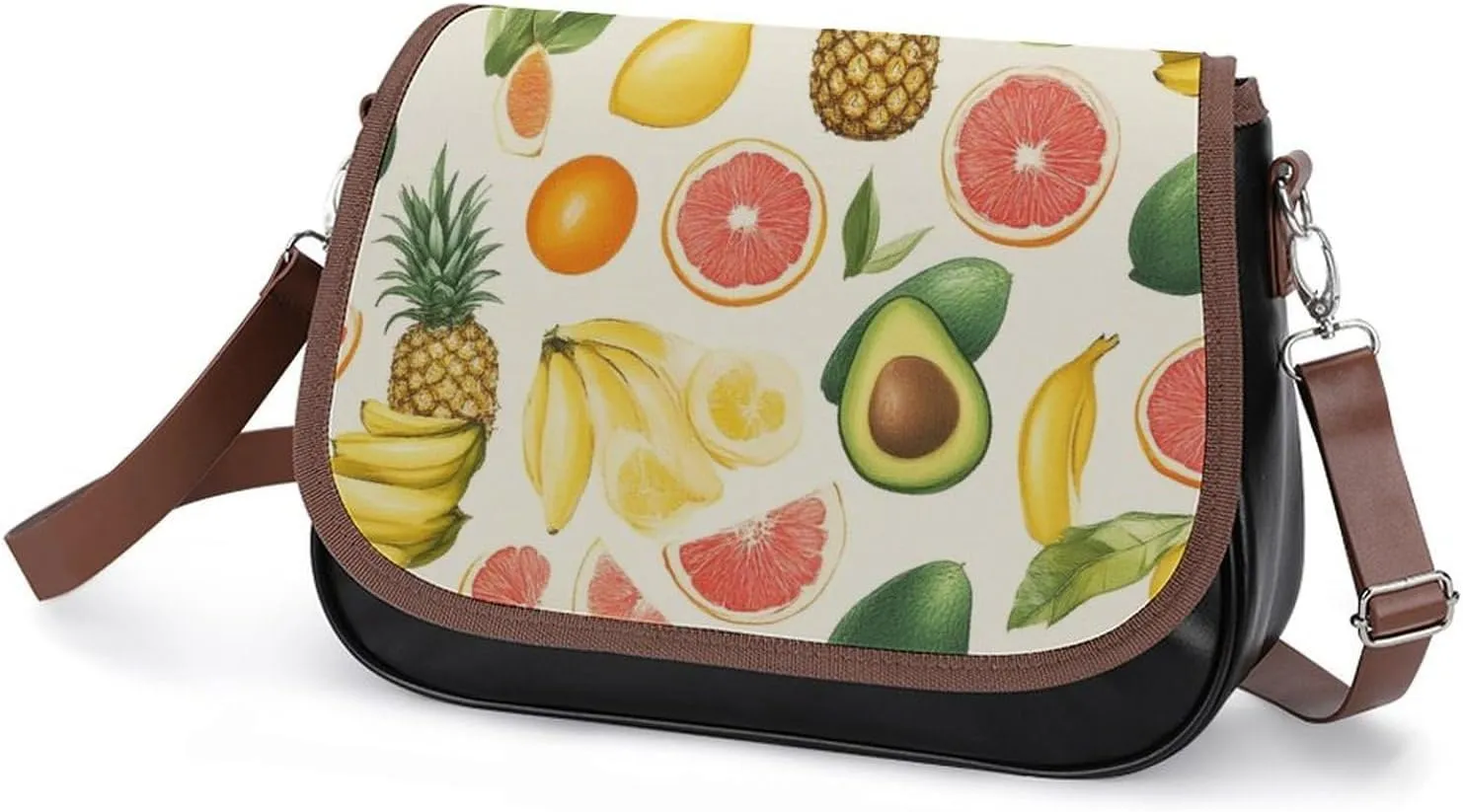 Womens Casual Crossbody Bag, Small PU Leather Shoulder Bag Travel Messenger Bags