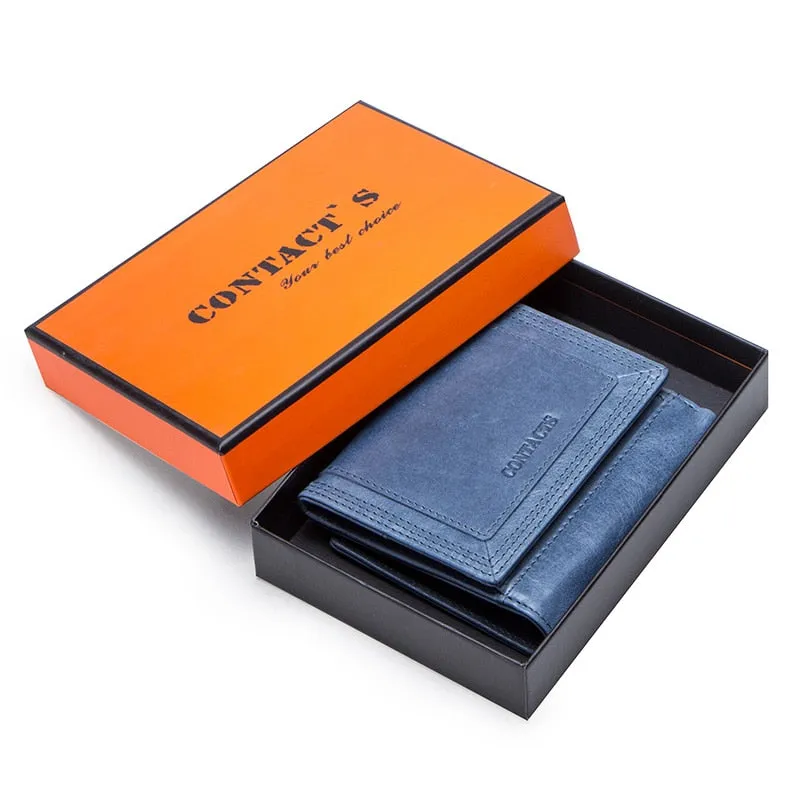 Women's Genuine Leather Short Coin Purse Wallet