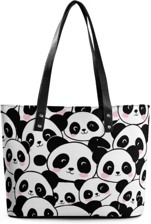 Women's Portable Tote Bag Trendy Modern Leather Handbag For Work Weekend