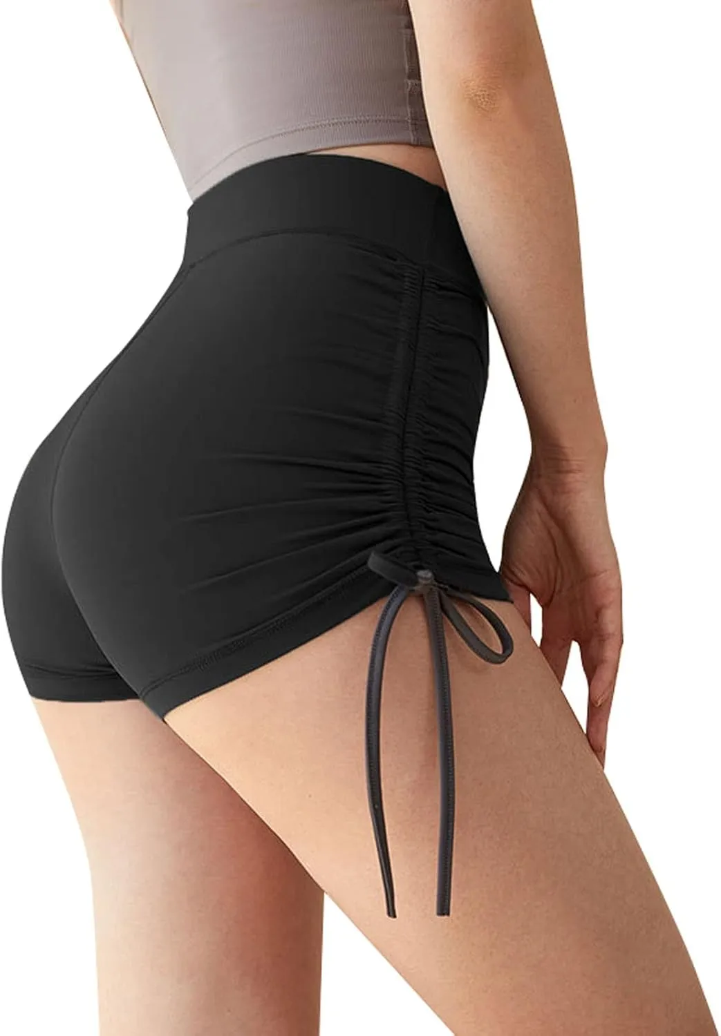 Women's Swim Shorts, Quick Dry Water Beach Board Short, Tankini Bathing Athletic Swimsuit Bottoms Booty Shorts Black