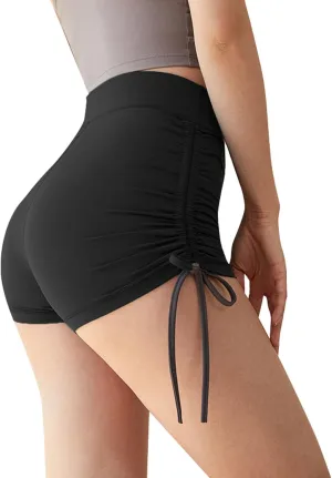 Women's Swim Shorts, Quick Dry Water Beach Board Short, Tankini Bathing Athletic Swimsuit Bottoms Booty Shorts Black