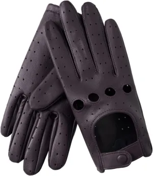 Women's Touchscreen Leather Gloves - Unlined Lambskin Leather Driving Gloves