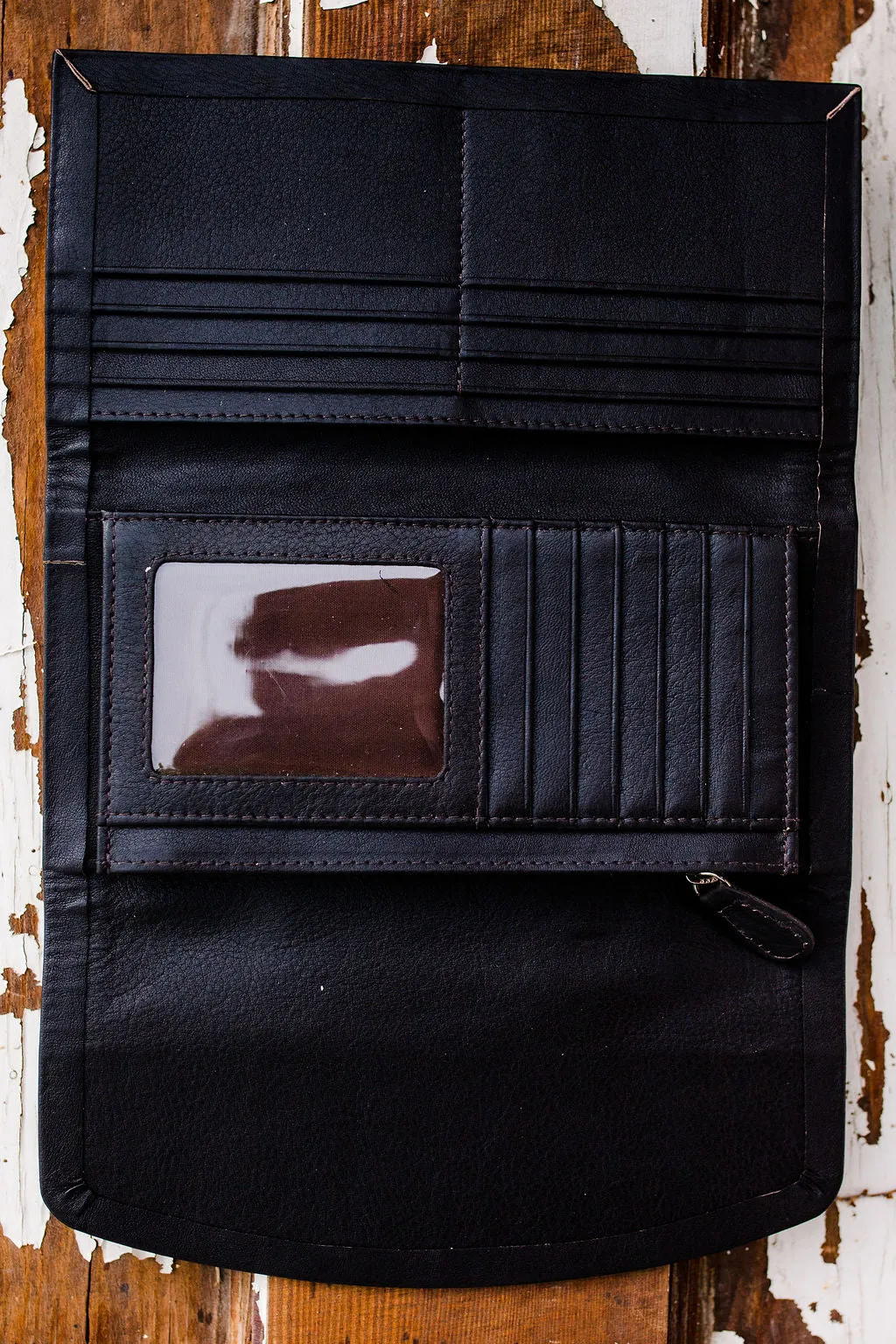 Women's Tri Fold Wallet - Blue