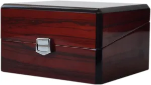 Wood Single Watch Box Storage Box Single Watch Case Watch Organizer Jewelry Box Container Watch Travel Case for Dorm Bedroom