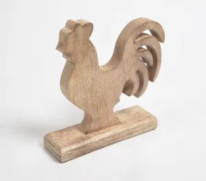Wooden Rooster Tabletop Decorative