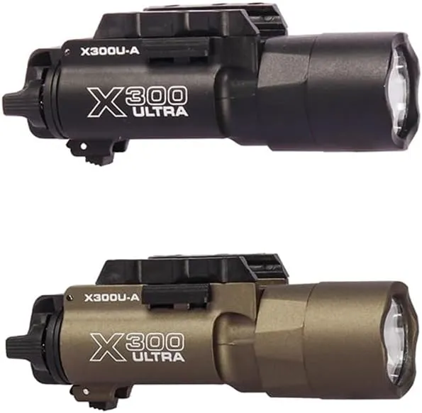 X300 Ultra Tactical Weapon Light, Black, Rail-Mounted Flashlight