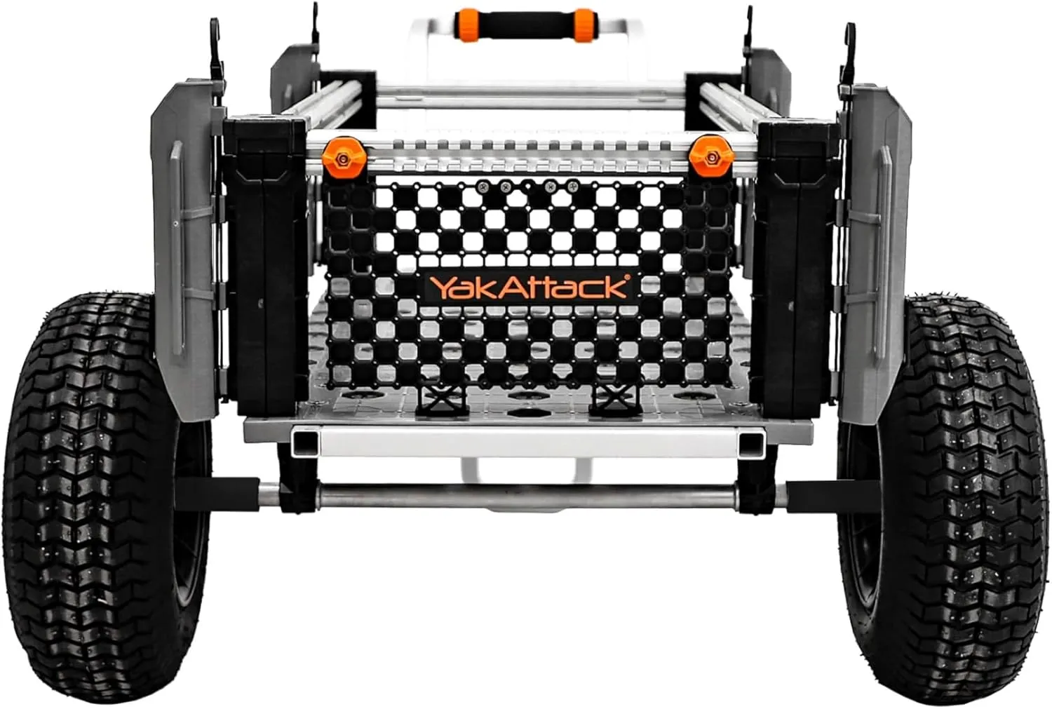 YakAttack SandRig Surf Beach Cart | Heavy-Duty 20” x 36” Gear Hauler with 16” Rubber Tires | Adjustable Design for Fishing, Camping & Beach Trips | High-Capacity, Rust-Resistant Aluminum Frame
