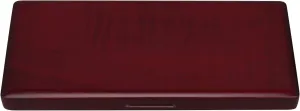 Yibuy Strong Clarinet Reed Box for 10 Reeds with Closure Mahogany Color Solid Wood
