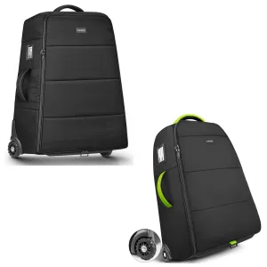 YOREPEK Padded Stroller Travel Bag with Wheels for Airplane Compatible with UPPAbaby Vista or Cruz, Gate Check Stroller Bag, Foldable Stroller Cover with Storage Pocket