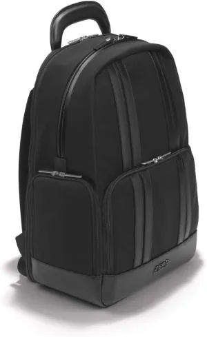 ZERO Halliburton The Journal Nylon Lightweight Backpack (Black, Large Backpack)