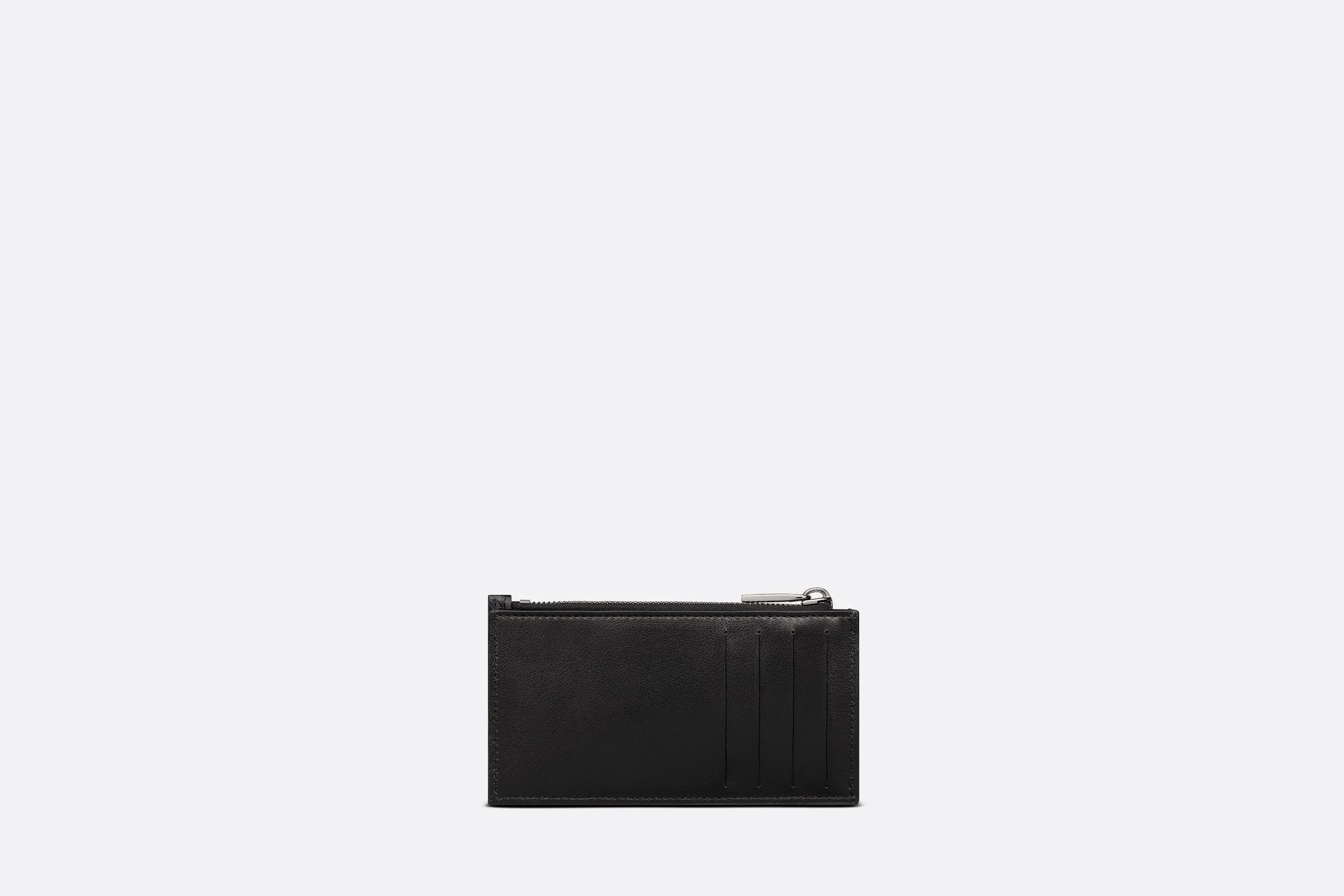 Zipped Card Holder • Black CD Diamond Canvas