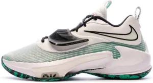 Zoom Freak 3 Mens Basketball Shoe (White/Teal Green)